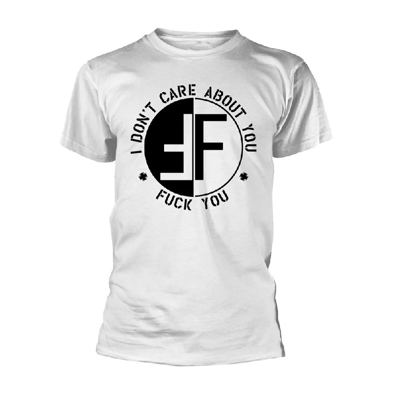 Fear Unisex T-shirt: I Don't Care About You Basic T-Shirt Crew Neck Short Sleeve