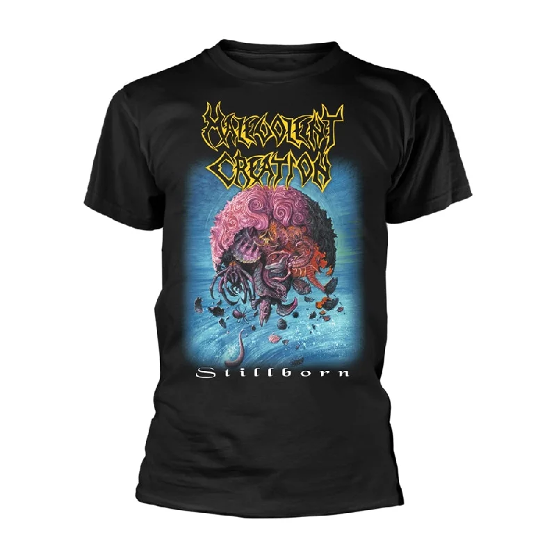 Malevolent Creation Unisex T-shirt: Stillborn (back print) Sequined Glittery Shiny