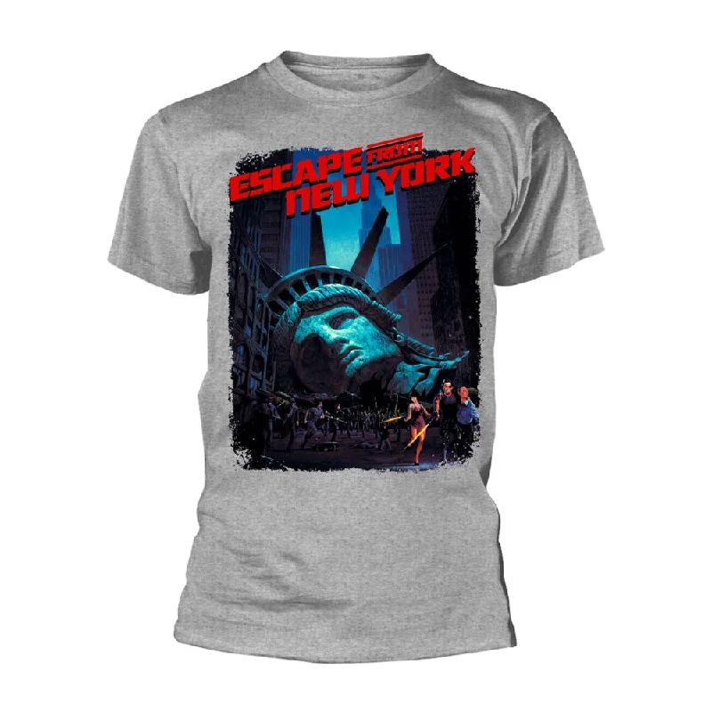 Escape From New York Unisex T-shirt: Movie Poster (Grey) Modern Contemporary Chic