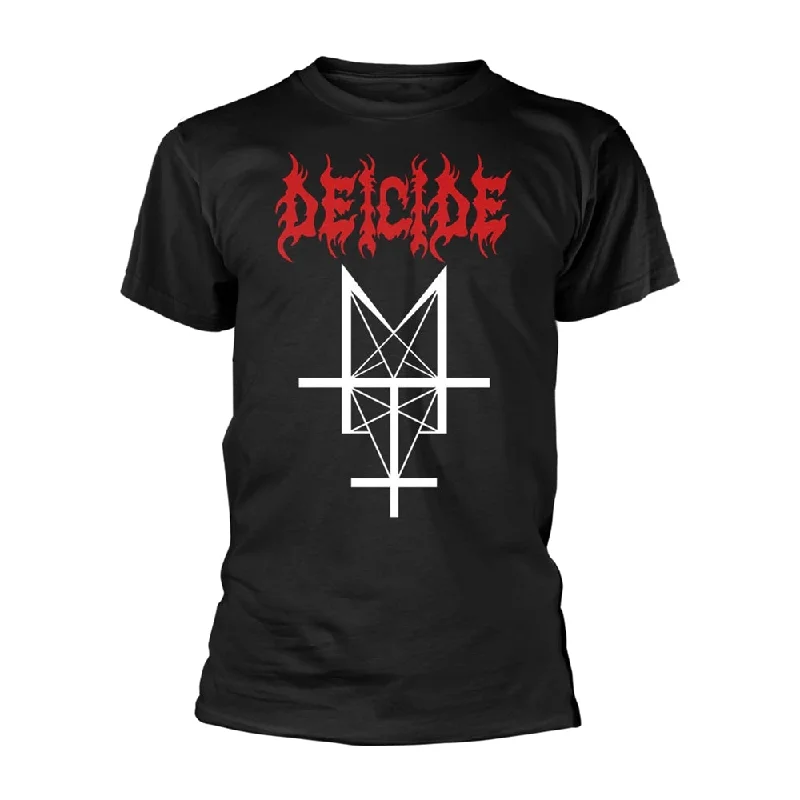 Deicide Unisex T-shirt: Trifixion (back print) Seamless Knitted Crochet
