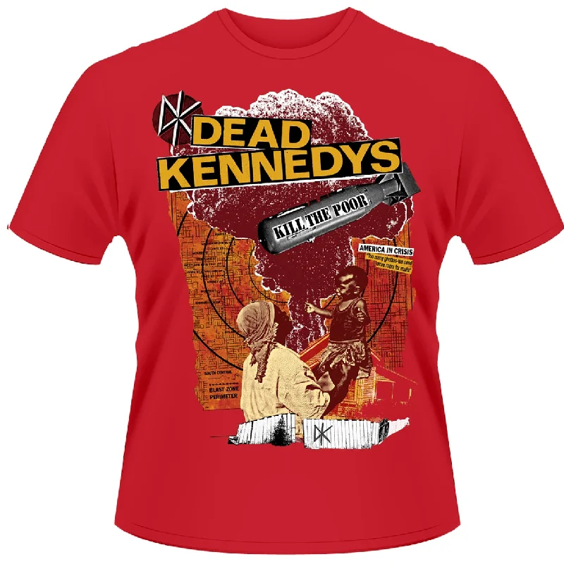 Dead Kennedys Unisex T-shirt: Kill The Poor Welt Pockets Slit Pockets Flap Pockets
