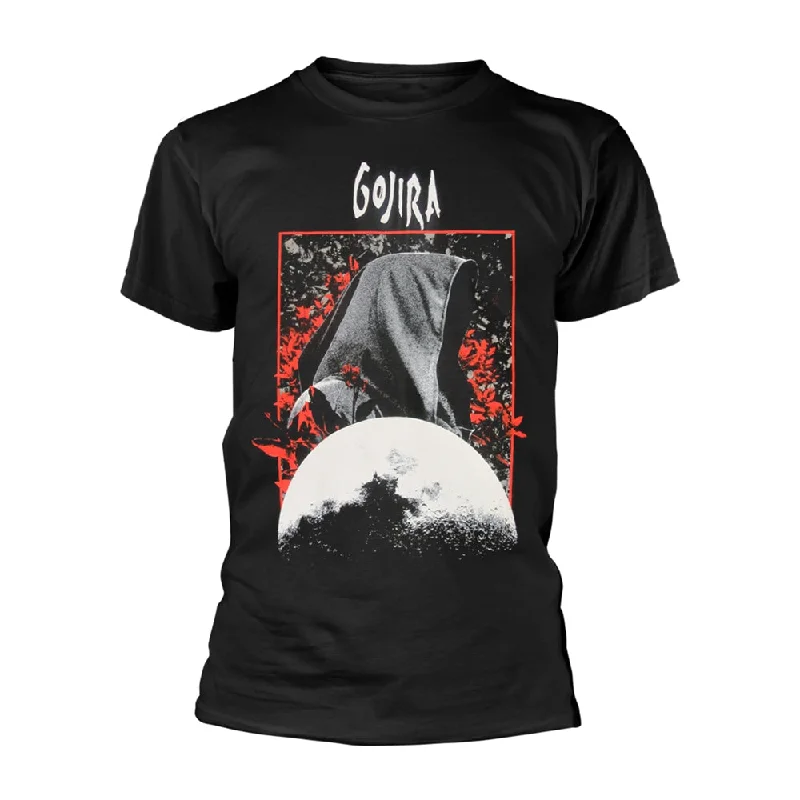 Gojira Unisex T-shirt: Grim Moon (Organic Ts) Sequined Glittery Shiny