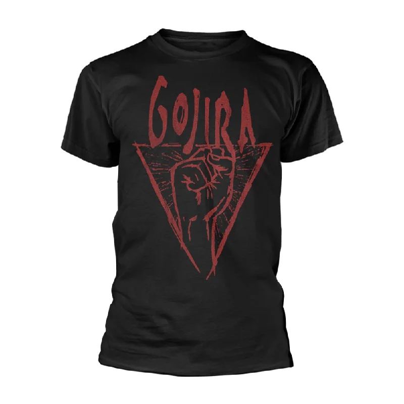 Gojira Unisex T-shirt: Power Glove (Organic Ts) Cotton Fabric Linen Fabric Terry Fabric Gojira Unisex T-shirt: Power Glove (Organic Ts) Cotton Fabric Linen Fabric Terry Fabric