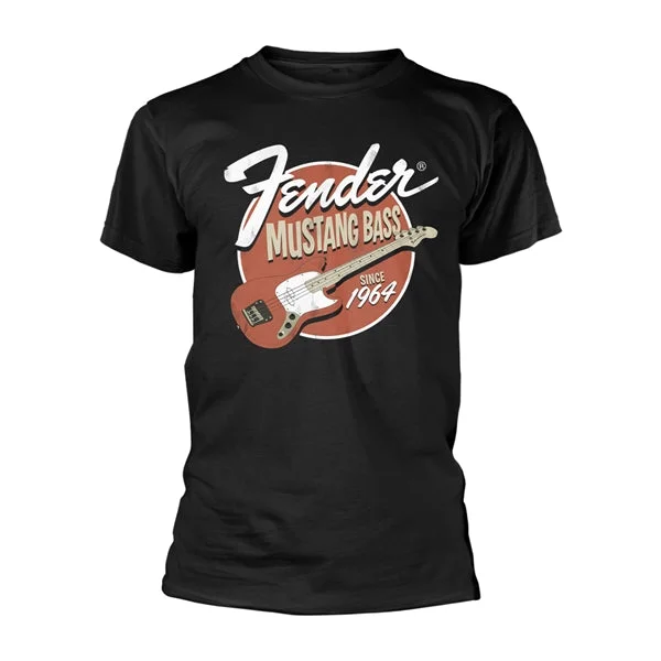 Fender Unisex T-shirt: Mustang Bass Mesh Fabric Canvas Fabric Denim Fabric
