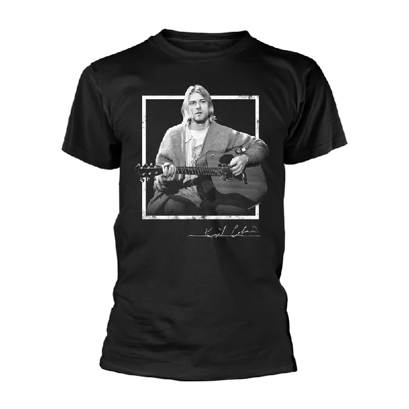 Kurt Cobain Unisex T-shirt: Play Houndstooth Herringbone Solid
