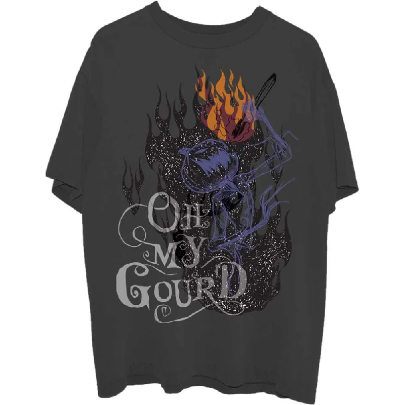 Disney | Official Band T-Shirt | The Nightmare Before Christmas Oh My Gourd Print Jacquard Patchwork