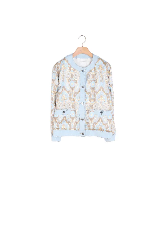 Veste en brocart et empiècements en jean Classic Button Fly Jeans