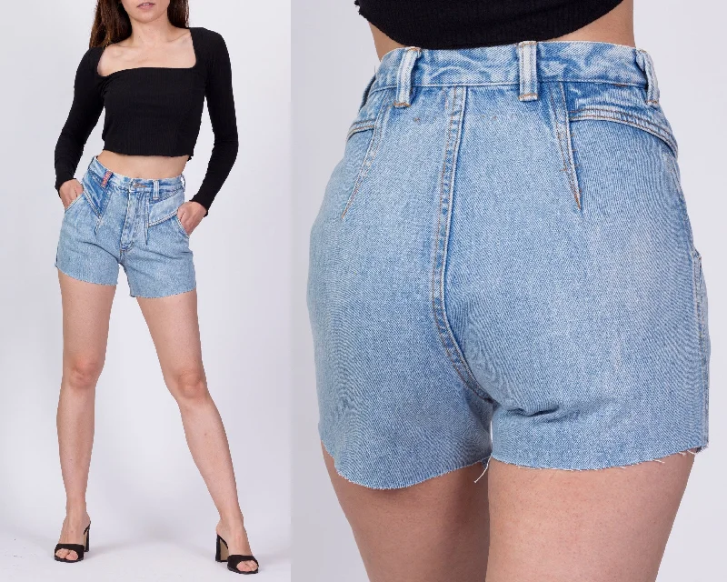 90s High Class Streetwear Jean Shorts - XXS, 23" Casual Straight-Leg Jeans