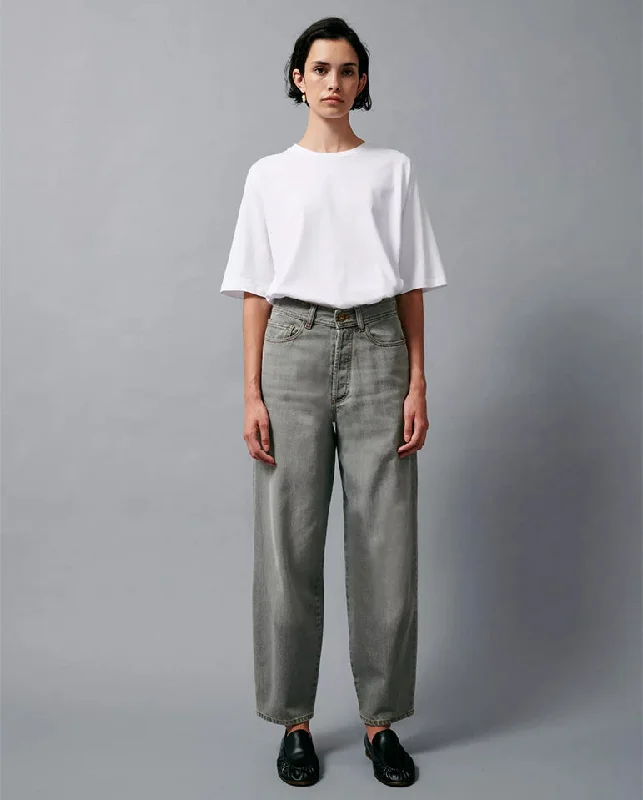 Baggou Jean Mid Grey Casual High-Waisted Bootcut Jeans