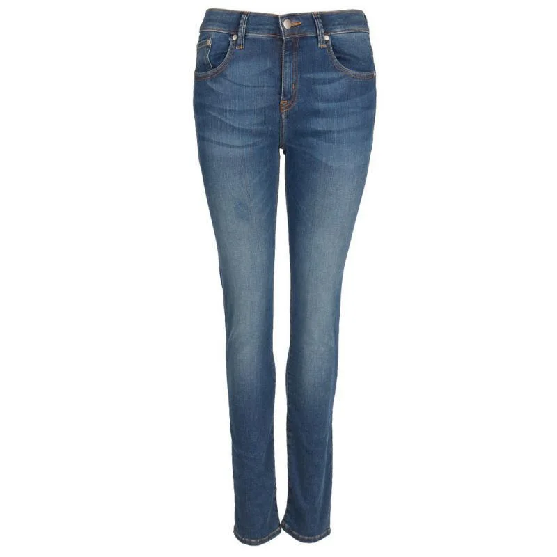 Barbour Essential Ladies Slim Jean - Worn Blue Stylish High-Rise Mom Jeans