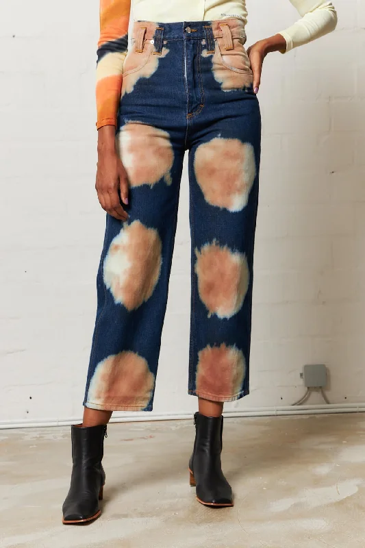 Baggy Jean Crater Fashionable Straight Fit Denim