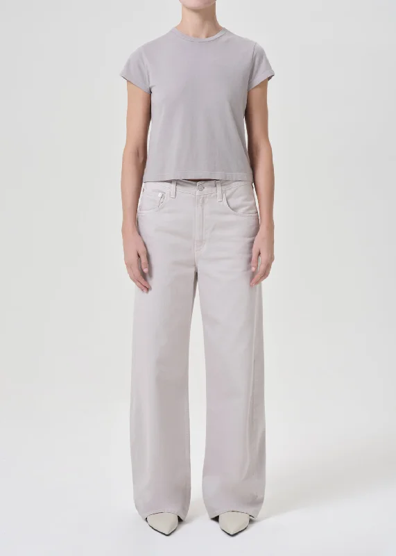 Low Curve Jean in Soft Focus Trendy Flared Leg Jeans