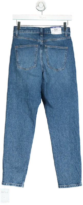 New Look Blue Beverley Mom Jean UK 6 Comfortable Jogger Style Jeans