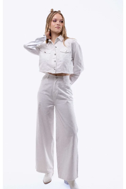 Silkroad Daughters Plain Wide Leg Jean Fashionable Slouchy Fit Jeans