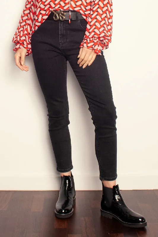 The Others - The Stretch Staple Jean - Washed Black Fashionable Straight Cut Jeans