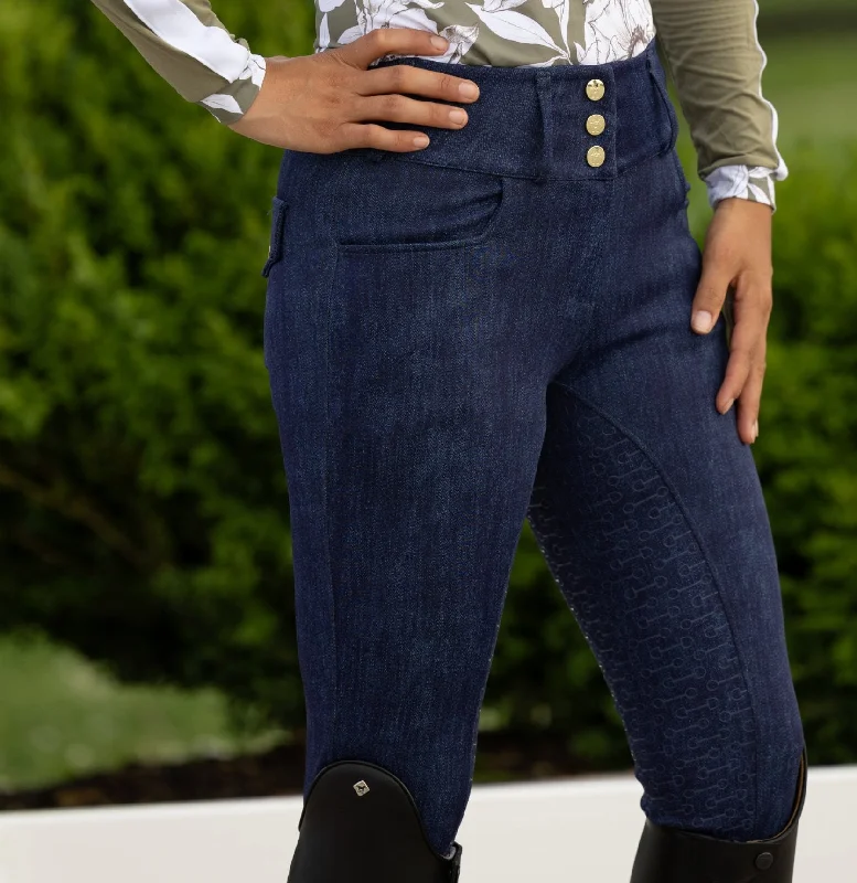 Novella Equestrian The Perfection Jean Breeches Classic Black Denim Jeans