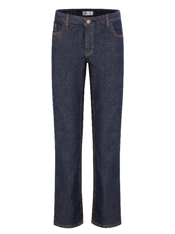 Women's Industrial Denim 5-Pocket Relaxed Fit Jean Classic Slim Fit Jeans