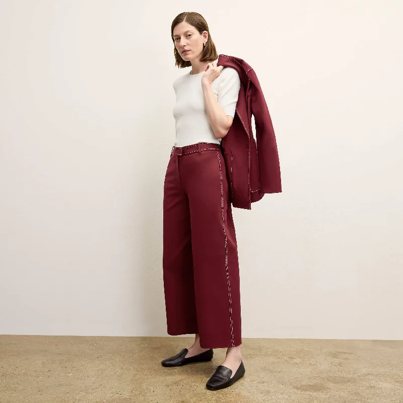Abby Jean - Contrast Stitch Eco Better Than Denim :: Berry Jam Comfortable Stretch Denim Jeans Abby Jean - Contrast Stitch Eco Better Than Denim :: Berry Jam Comfortable Stretch Denim Jeans