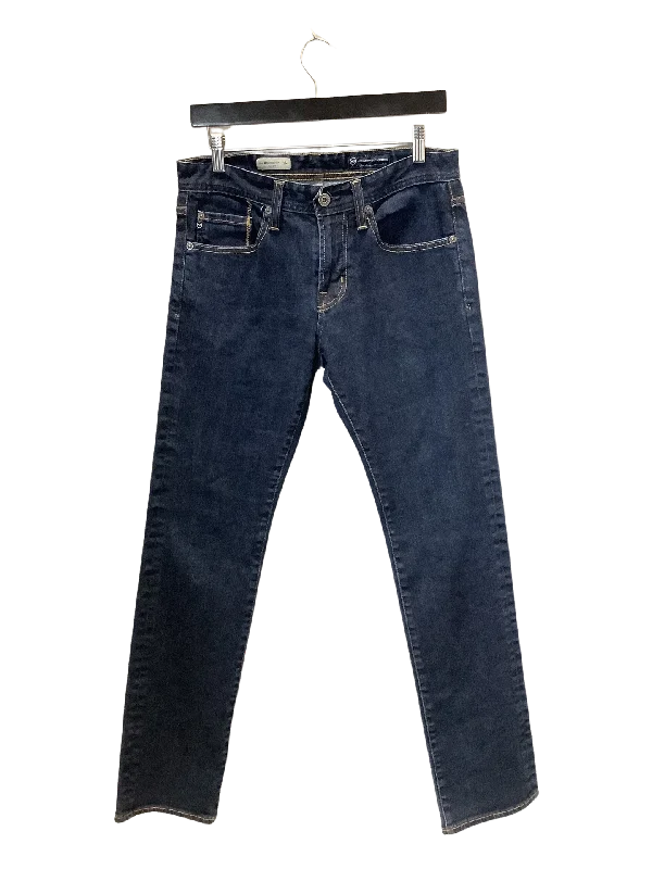 AG Adrian Goldschmied Blue Jean Size 6/28 Stylish Paperbag Waist Denim