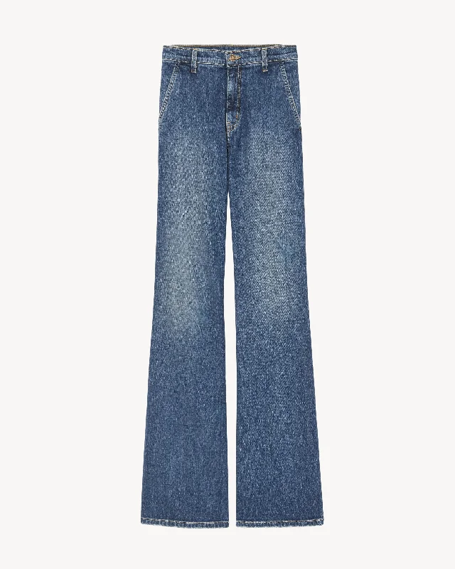 Anna Jean Elegant Tapered Leg Denim