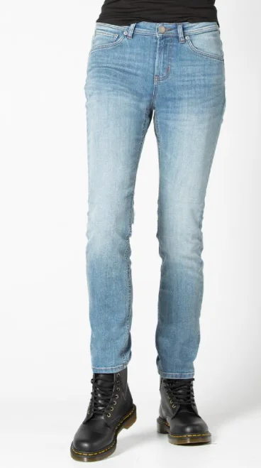 Women's Performance Denim Slim Straight Jean Trendy Low-Rise Slim Jeans
