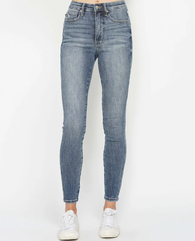 Judy Blue High Waist Tummy Control Skinny Jean Stylish Relaxed Fit Skinny Jeans