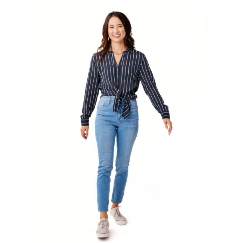 Skylar Skinny Jean Elegant High-Waisted Flared Jeans