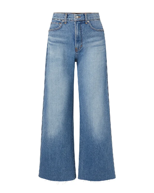 Taylor High Rise Wide Leg Cropped Jean Stylish High-Waisted Denim