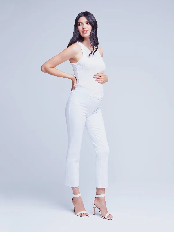 Sada Maternity Jean Elegant Raw Hem Jeans