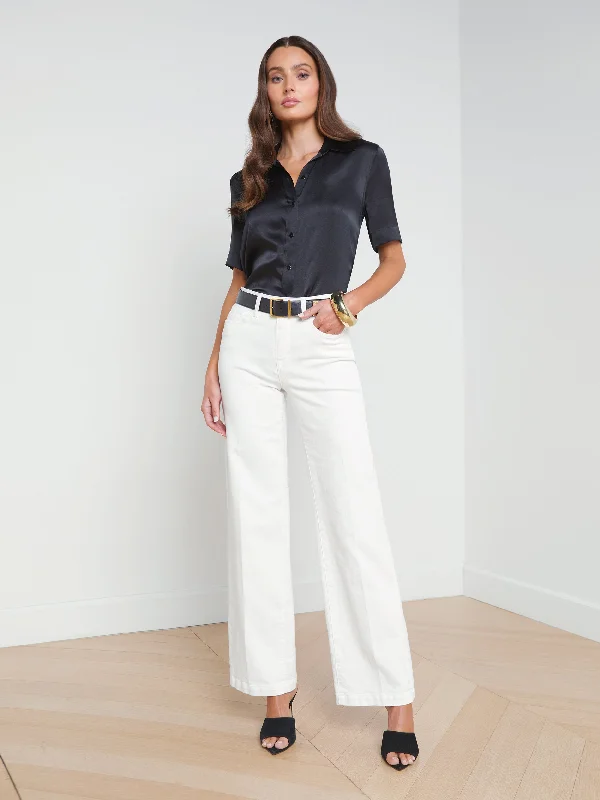 Scottie Wide-Leg Jean Chic Faded Blue Jeans