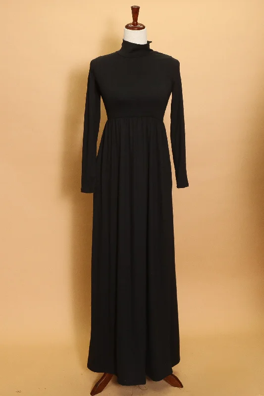 Black Long Sleeve Maxi Dress Elegant Sleeveless Maxi Dress