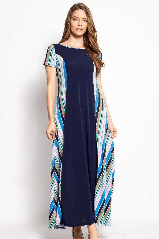 Breezy Summer Maxi Dress Trendy Floral Print Maxi Dress