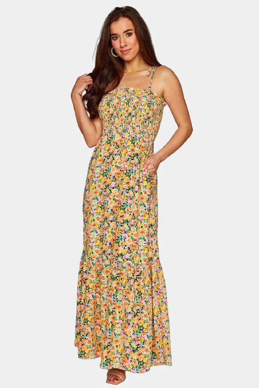 Kendra Tie-Shoulder Maxi Dress - Firefly Fashionable High-Waist Maxi Dress