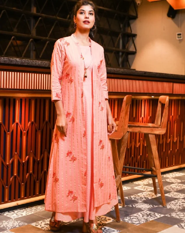 Peach Long Maxi Dress Stylish Boho Chic Maxi Dress