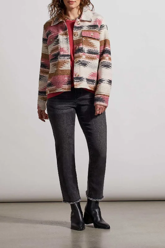 Tribal Audrey Pull-On Straight Crop Jean 6733O-2020-3013 Stone Black Fashionable Jeggings Style Jeans