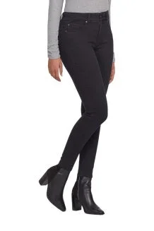 Tribal Sophia 5-Pocket Curvy Skinny Jean 7260OT-400-0002 Black Fashionable Distressed Jeans