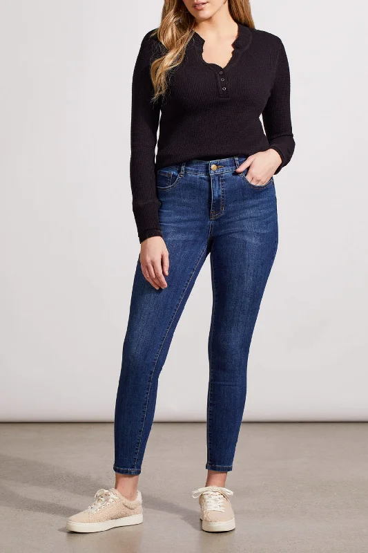 Tribal Sophia Curvy Hugging Skinny Ankle Jean 5559O-2020-2181 Bluemoon Fashionable Cropped Denim Jeans