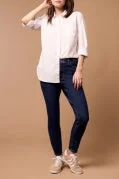 Tribal Sophia Curvy Hugging Skinny Ankle Jean 5602O-2111-3132 Dark Denim Casual Loose Fit Jeans