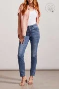 Tribal Sophia Curvy Straight Jean 7572O-5050-2284 Dark Vintage Comfortable Stretch Denim Jeans