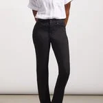 Tribal Sophia Curvy Straight Jean - Petite - 7572U-5050-0002 Black Casual Bootcut Ripped Jeans