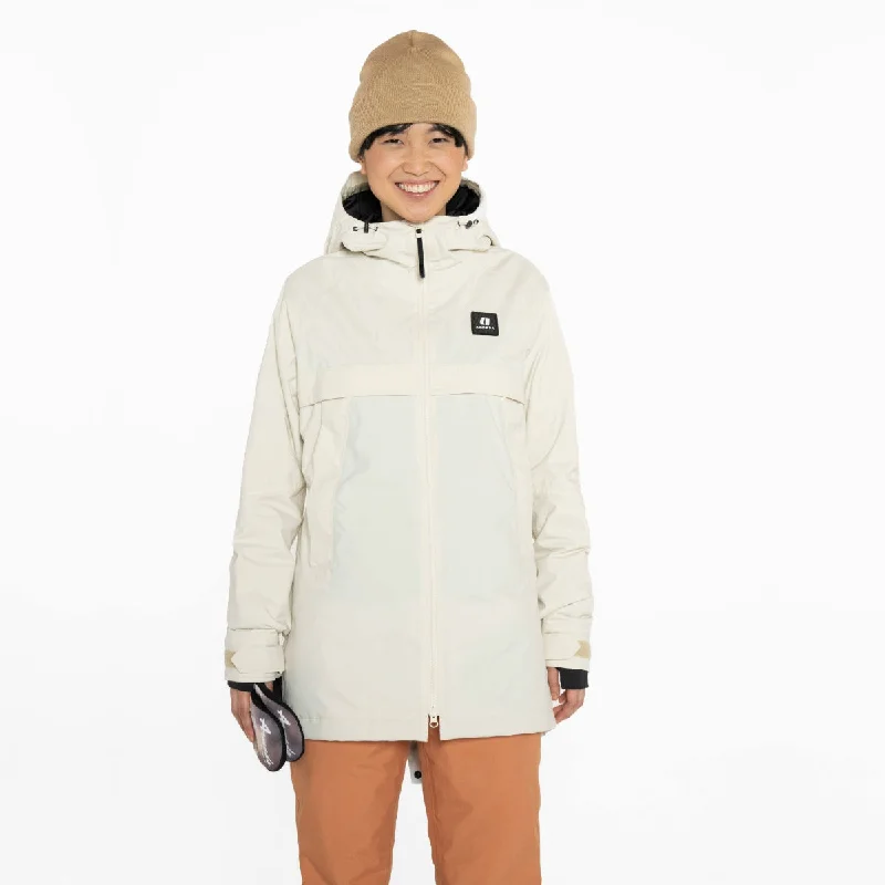 Armada (Sample) - Women's Addisen 2L Insulated Jacket - Cream Cotton Jacket Linen Jacket Terry Jacket