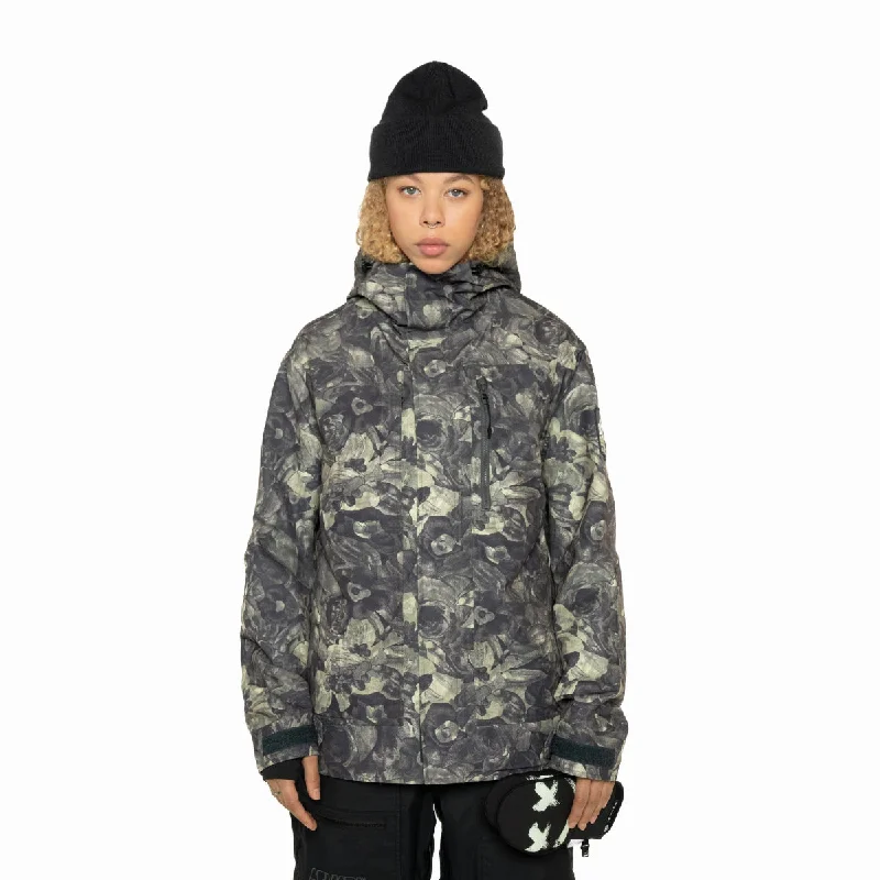 Armada (Sample) - Women's Elvy 2L Shell Jacket - Floral Camo Faux Fur Jacket Real Fur Jacket Shearling Jacket
