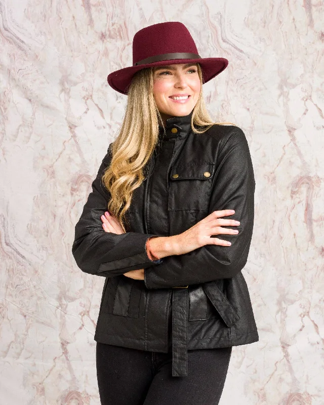 Cara Utility Wax Jacket Jacket Blazer Coat