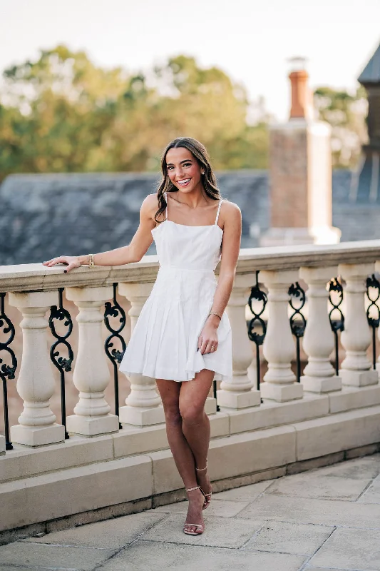 Gracie Mini Dress - Off White Trendy Bodycon Mini Dress