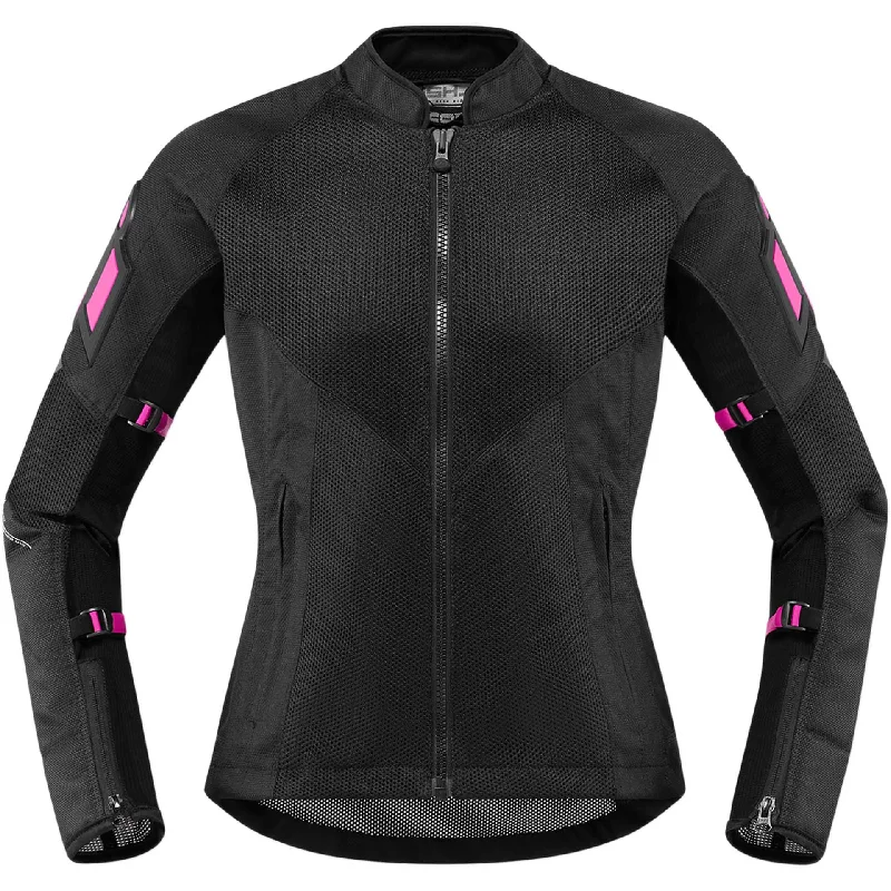 ICON Motorcycle Women's Mesh AF Jacket Tiered Jacket Buttoned Jacket Zippered Jacket