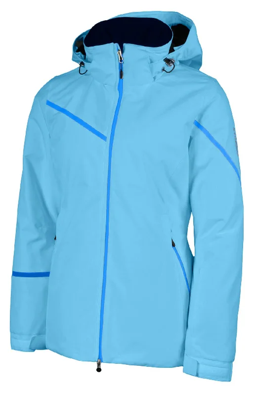 Karbon Crest Womens Jacket Crystal Tiered Jacket Buttoned Jacket Zippered Jacket