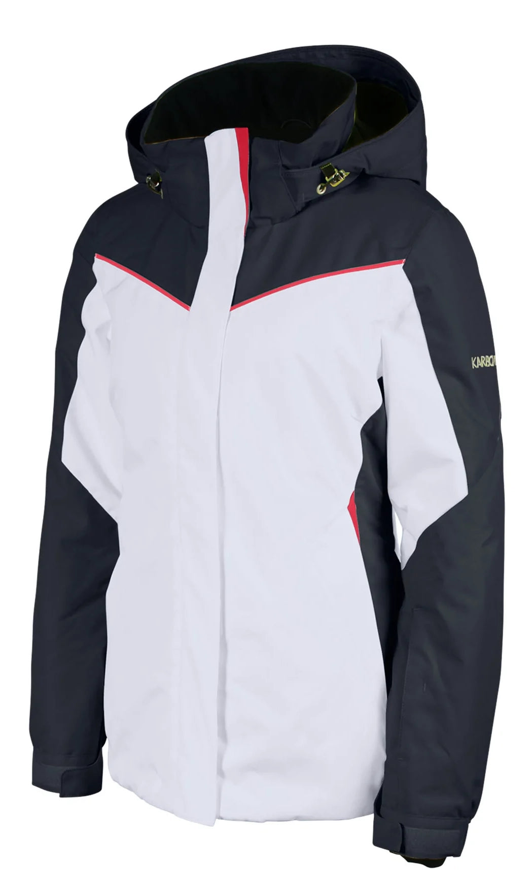 Karbon Dispersion Womens Jacket Arctic White Welt Pockets Slit Pockets Flap Pockets