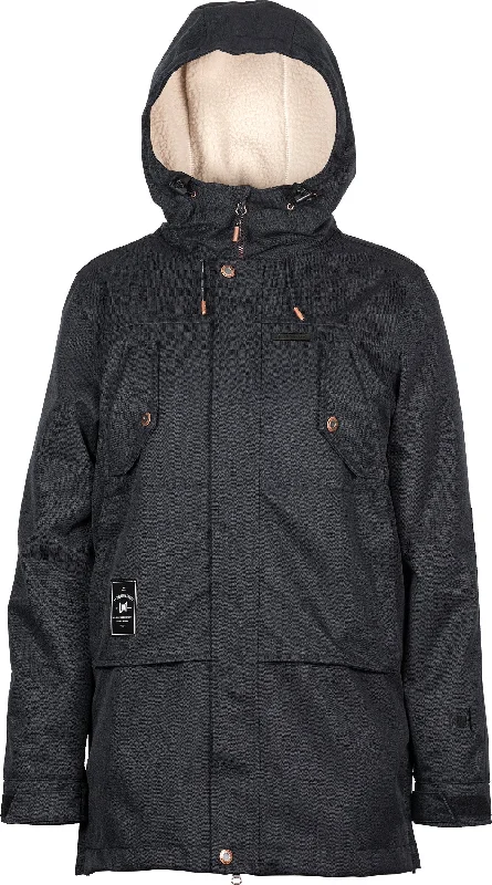 L1 Ashland Jacket Womens Black Wool Jacket Cashmere Jacket Tweed Jacket
