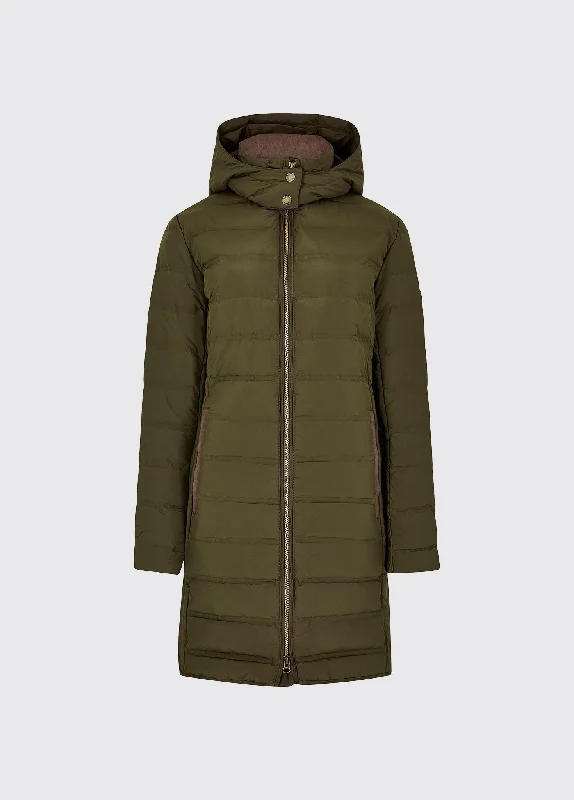 Ballybrophy Quilted Jacket - Olive Oversized Jacket Tailored Jacket Straight Jacket