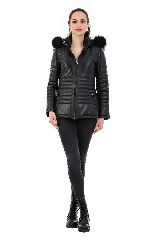 Maria 100% Real Black Leather Jacket For Women One-Shoulder Jacket Off-the-Shoulder Jacket Asymmetrical Jacket Maria 100% Real Black Leather Jacket For Women One-Shoulder Jacket Off-the-Shoulder Jacket Asymmetrical Jacket